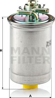 Mann-Filter WK 823 - Паливний фільтр avtolavka.club