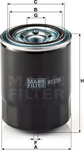 Mann-Filter WK 822/4 - Паливний фільтр avtolavka.club