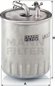 Mann-Filter WK 822/3 - Паливний фільтр avtolavka.club