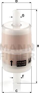 Mann-Filter WK 32/7 - Паливний фільтр avtolavka.club