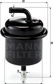 Mann-Filter WK 710 - Паливний фільтр avtolavka.club