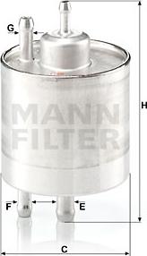 Mann-Filter WK 711/1 - Паливний фільтр avtolavka.club