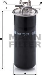 Mann-Filter WK 735/1 - Паливний фільтр avtolavka.club