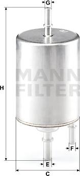 Mann-Filter WK 720/4 - Паливний фільтр avtolavka.club
