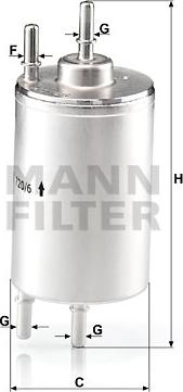 Mann-Filter WK 720/6 - Паливний фільтр avtolavka.club