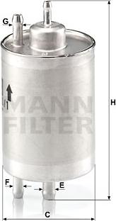 Mann-Filter WK 720/1 - Паливний фільтр avtolavka.club