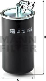 Mann-Filter WK 728 - Паливний фільтр avtolavka.club