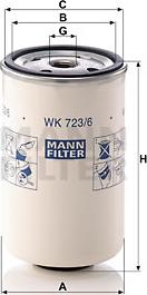 Mann-Filter WK 723/6 - Паливний фільтр avtolavka.club