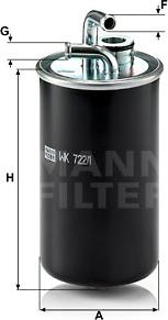 Mann-Filter WK 722/1 - Паливний фільтр avtolavka.club