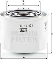 Mann-Filter WP 10 003 - Масляний фільтр avtolavka.club