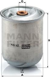 Mann-Filter ZR 904 x - Масляний фільтр avtolavka.club
