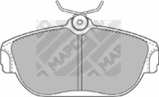 Mapco 6366 - Гальмівні колодки, дискові гальма avtolavka.club