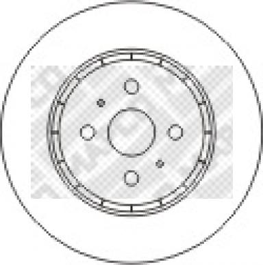 Mapco 15572 - Гальмівний диск avtolavka.club