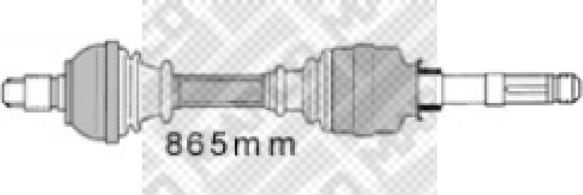 Mapco 16405 - Приводний вал avtolavka.club