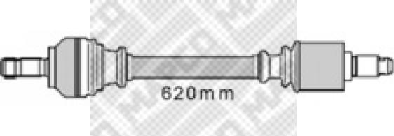 Mapco 16420 - Приводний вал avtolavka.club