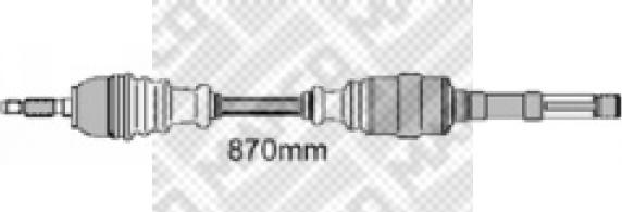 Mapco 16317 - Приводний вал avtolavka.club