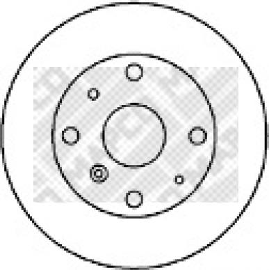 Mapco 25507 - Гальмівний диск avtolavka.club