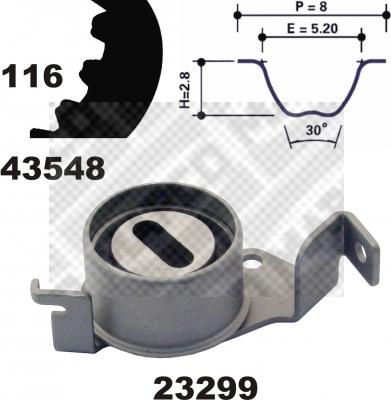 Mapco 23548 - Комплект ременя ГРМ avtolavka.club