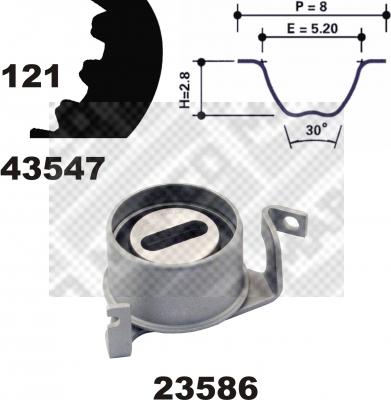 Mapco 23547 - Комплект ременя ГРМ avtolavka.club