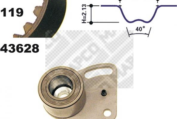 Mapco 23628 - Комплект ременя ГРМ avtolavka.club