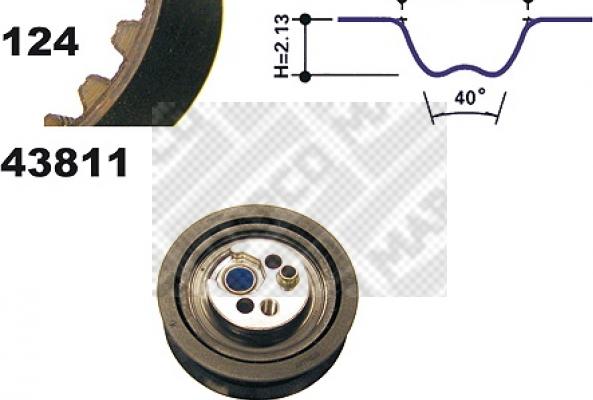 Mapco 23811 - Комплект ременя ГРМ avtolavka.club