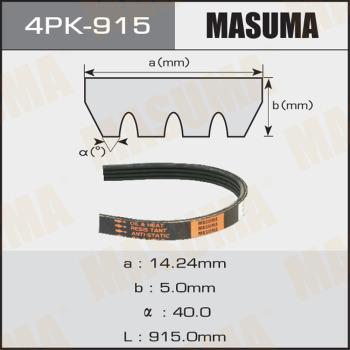 MASUMA 4PK915 - Поліклиновий ремінь avtolavka.club