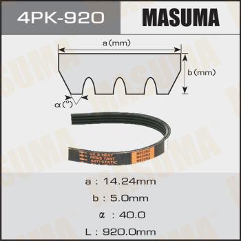 MASUMA 4PK-920 - Поліклиновий ремінь avtolavka.club