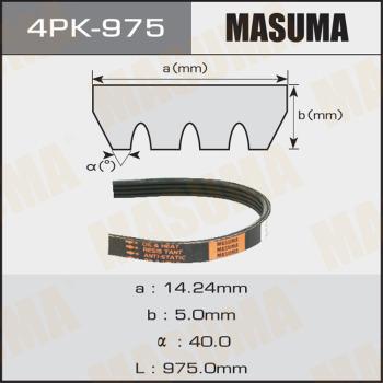 MASUMA 4PK975 - Поліклиновий ремінь avtolavka.club