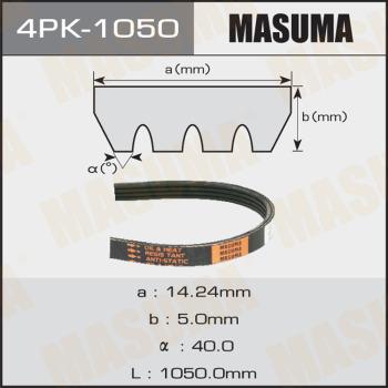 MASUMA 4PK-1050 - Поліклиновий ремінь avtolavka.club