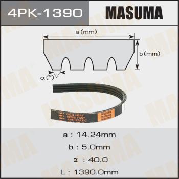 MASUMA 4PK-1390 - Поліклиновий ремінь avtolavka.club