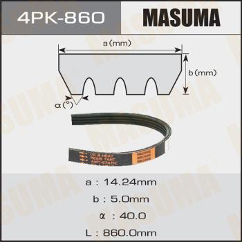 MASUMA 4PK860 - Поліклиновий ремінь avtolavka.club