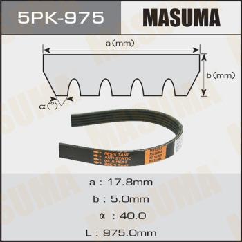 MASUMA 5PK975 - Поліклиновий ремінь avtolavka.club