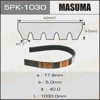 MASUMA 5PK-1030 - Поліклиновий ремінь avtolavka.club