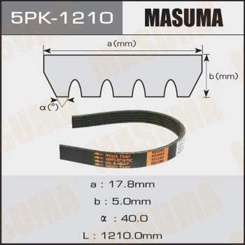 MASUMA 5PK1210 - Поліклиновий ремінь avtolavka.club