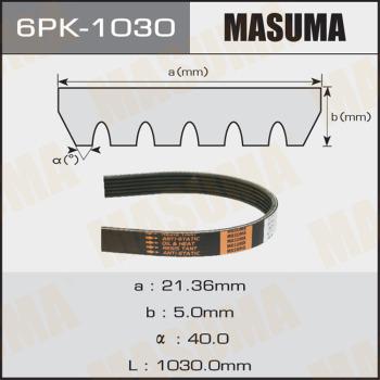 MASUMA 6PK-1030 - Поліклиновий ремінь avtolavka.club