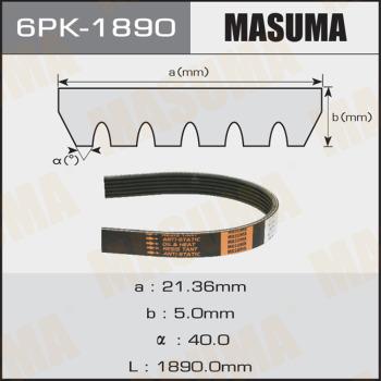 MASUMA 6PK1890 - Поліклиновий ремінь avtolavka.club