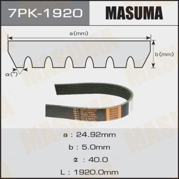 MASUMA 7PK-1920 - Поліклиновий ремінь avtolavka.club