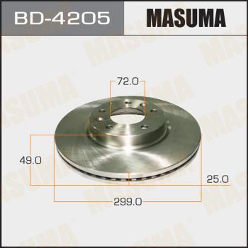 MASUMA BD-4205 - Гальмівний диск avtolavka.club