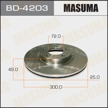 MASUMA BD-4203 - Гальмівний диск avtolavka.club