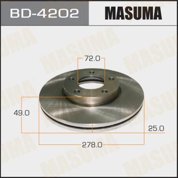 MASUMA BD-4202 - Гальмівний диск avtolavka.club