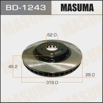 MASUMA BD-1243 - Гальмівний диск avtolavka.club