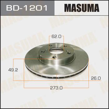 MASUMA BD-1201 - Гальмівний диск avtolavka.club