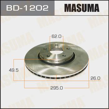 MASUMA BD-1202 - Гальмівний диск avtolavka.club