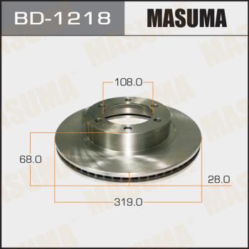 MASUMA BD-1218 - Гальмівний диск avtolavka.club