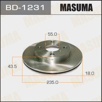 MASUMA BD-1231 - Гальмівний диск avtolavka.club