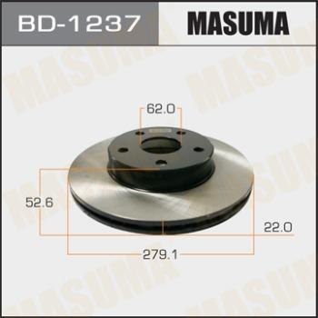 MASUMA BD-1237 - Гальмівний диск avtolavka.club