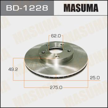 MASUMA BD-1228 - Гальмівний диск avtolavka.club