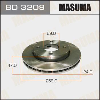 MASUMA BD-3209 - Гальмівний диск avtolavka.club