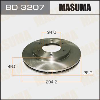 MASUMA BD-3207 - Гальмівний диск avtolavka.club