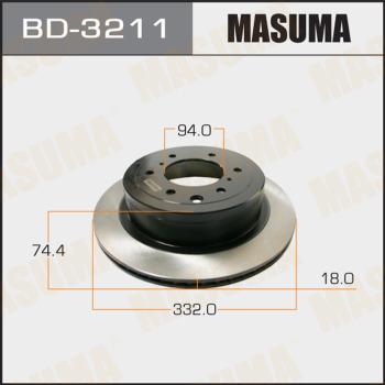 MASUMA BD-3211 - Гальмівний диск avtolavka.club